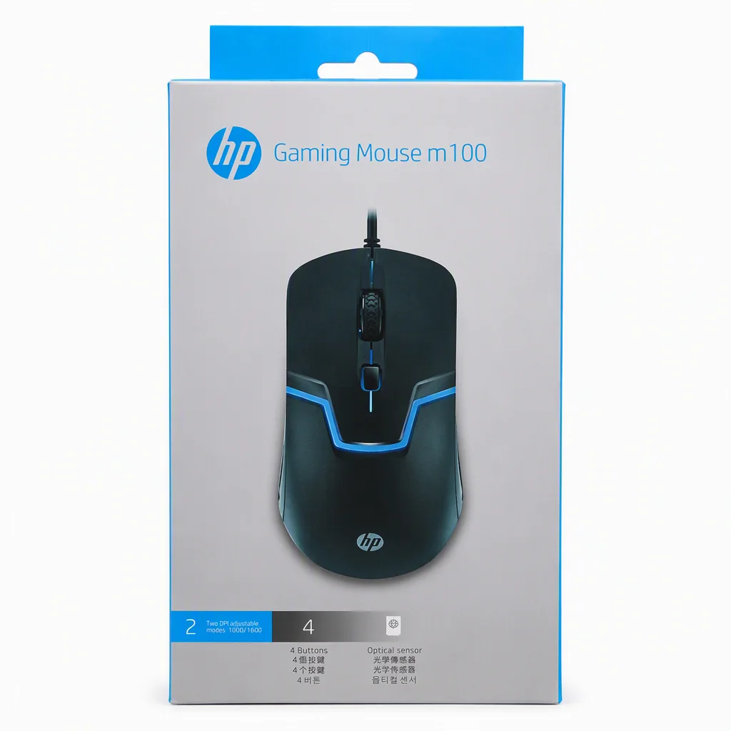 خرید ماوس گیمینگ HP M100 با 3 کلید و قابلیت DPI